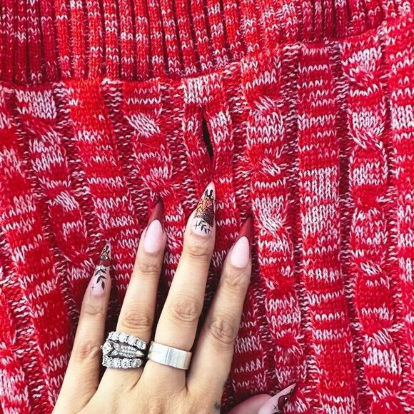 Dog Red Sweater NWOT Marled Warm Pets - Picture 4 of 6